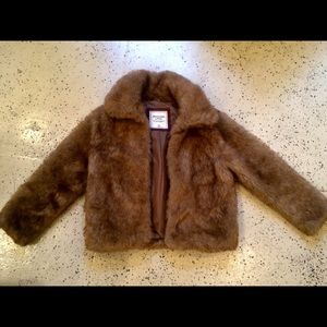 Abercrombie & Fitch Faux Fur Coat XS